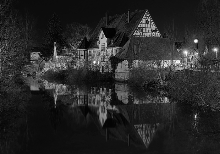 Foto Jagdschlössle Schnaitheim bei Nacht